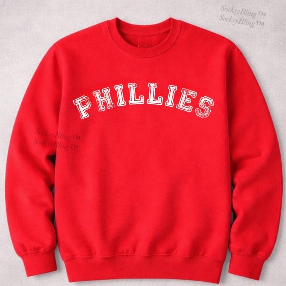 Phillies Themed Printed Sweatshirt| Philly Fan Shirt